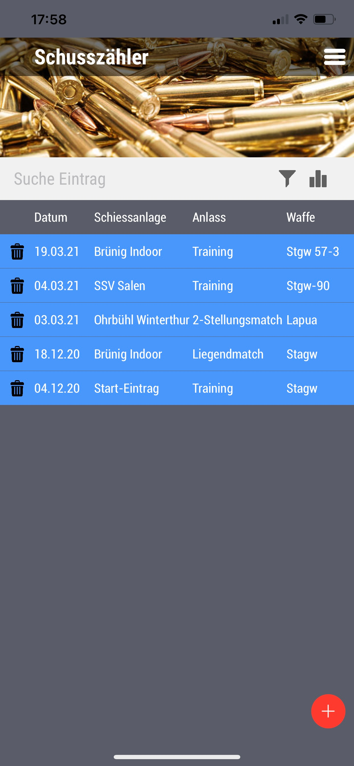 Schusszähler-Schiesstagebuch