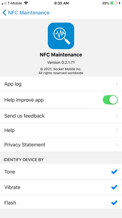 Maintenance by Socket Mobile