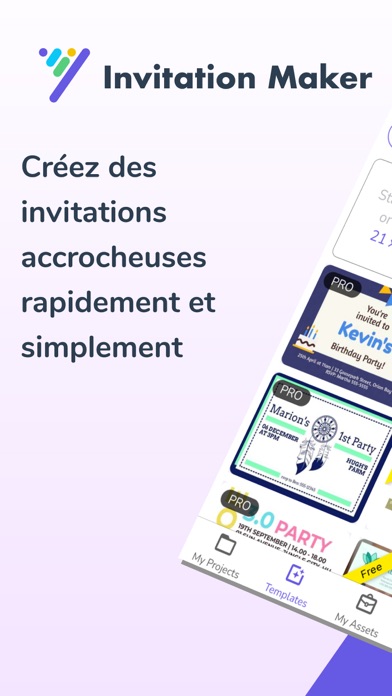 Screenshot #1 pour Invitation Maker by Desygner