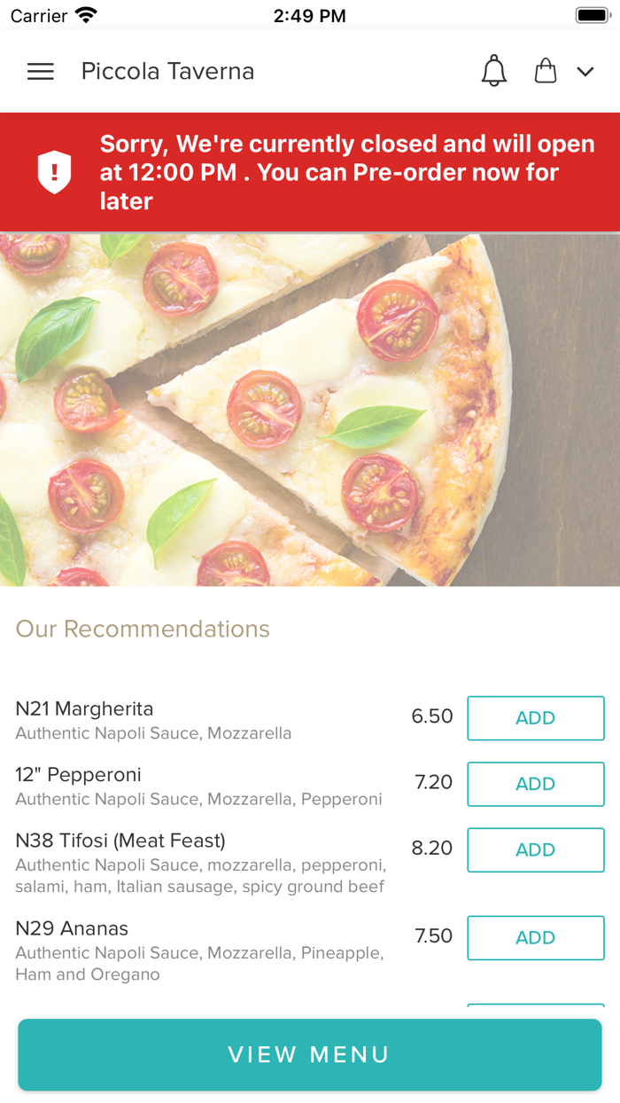 Piccola Taverna Huddersfield