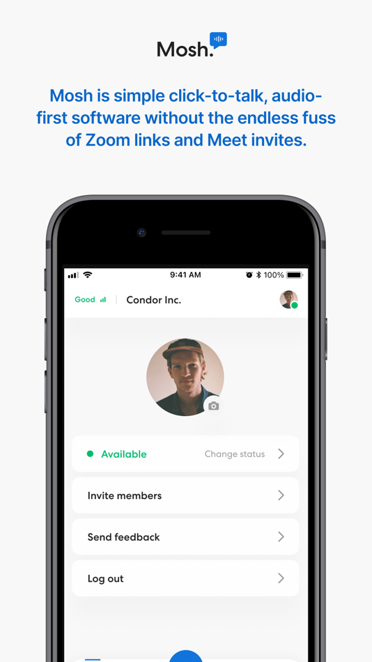 #3. Mosh - Calling & Meeting (iOS) Podle: Autonomous Inc.