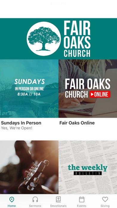 Fair Oaks Church App Screenshot