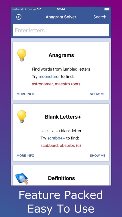 Anagram Solver - Crosswords screenshot-0