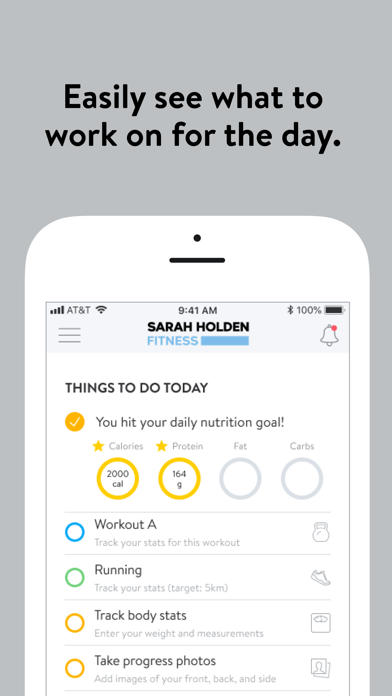Sarah Holden Fitness Screenshot