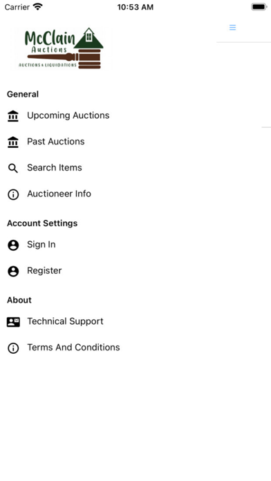 McClain Auctions Hawaii Screenshot