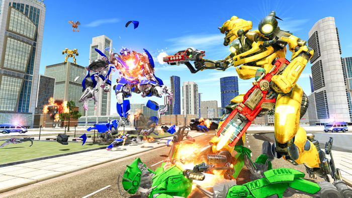 Bee Robot Transform War Game