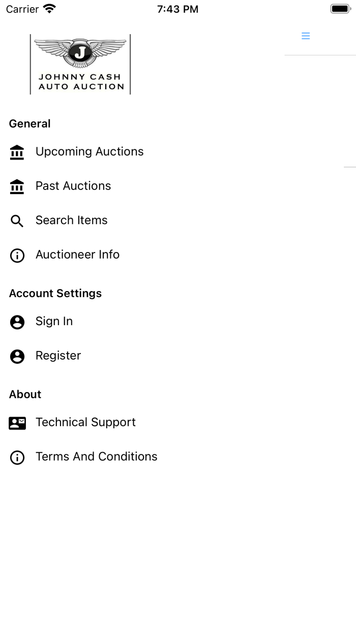 Johnny Cash Auto Auction