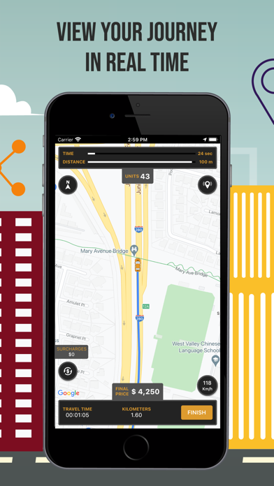 Taxímetro GPS Screenshot