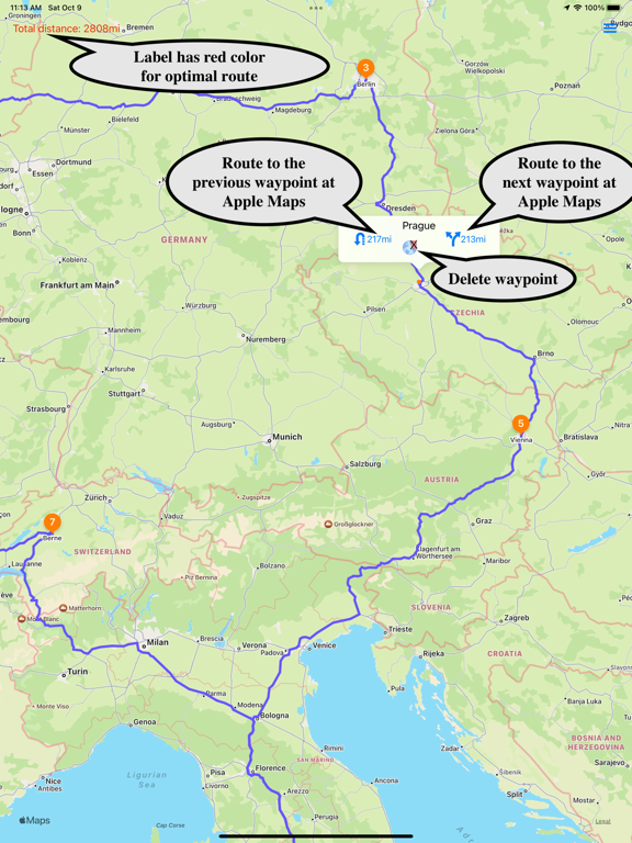 Screenshot #6 pour OptimalRouteMaps