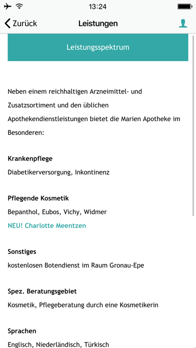 Marien Apotheke Gronau Screenshot