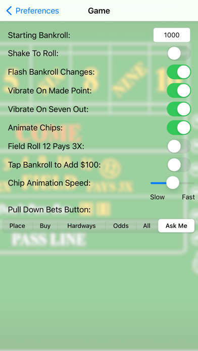 Craps Deluxe screenshot1