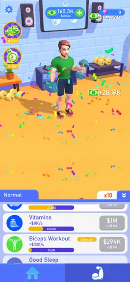 Game screenshot Idle Workout Success Life mod apk