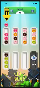 Donut Puzzle Sorting Game screenshot #2 for iPhone