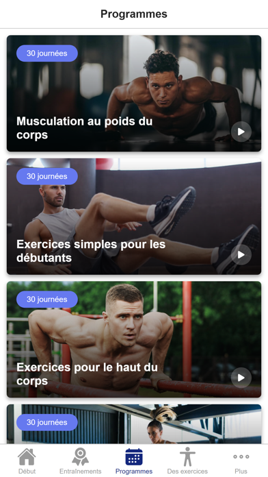 Screenshot #3 pour Exercices de poids corporel