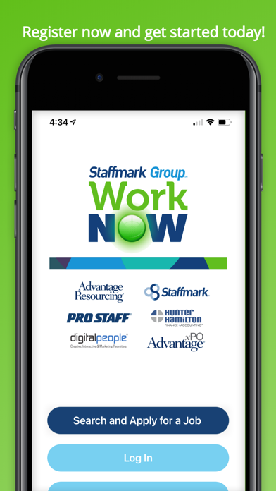 Staffmark Group WorkNOW Screenshot