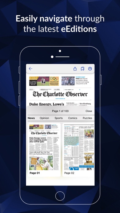 The Charlotte Observer News Screenshot