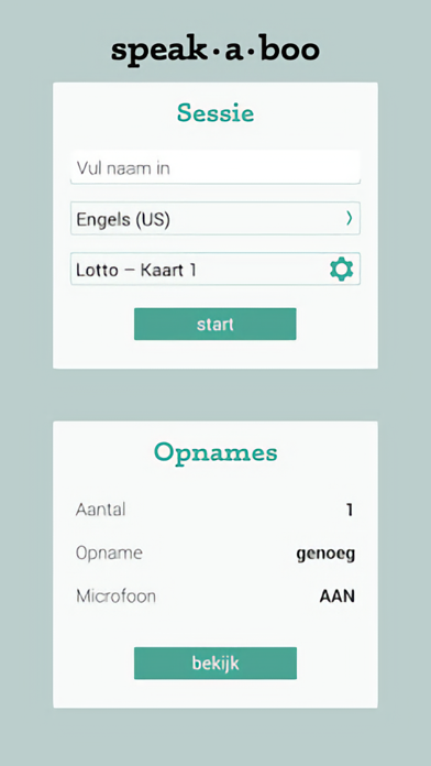 Speakaboo Mobile Screenshot