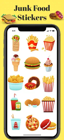 Game screenshot Junk Food Stickers! apk