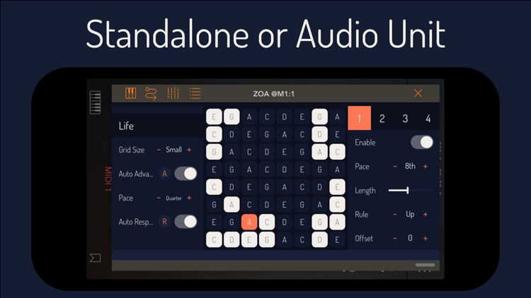 ZOA — Living MIDI Sequencer