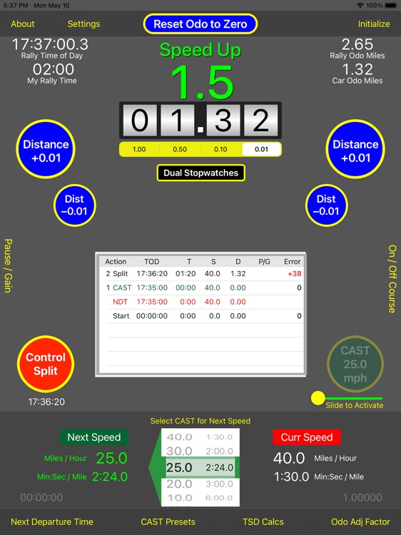 TSD Rally Computer screenshot-3