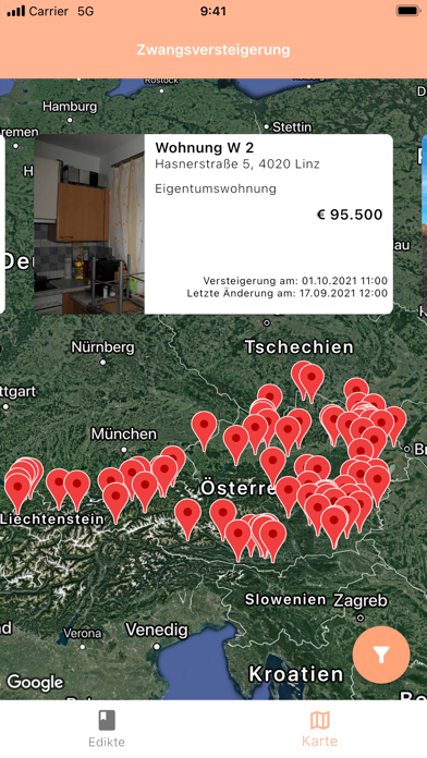 Zwangsversteigerung Screenshot