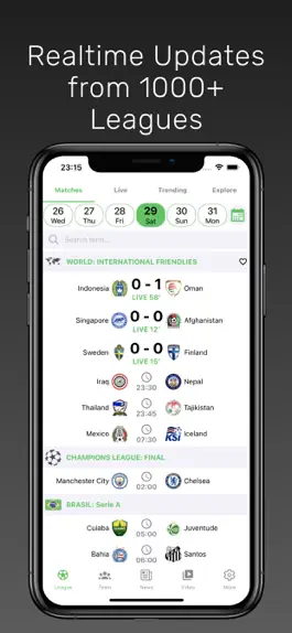 Game screenshot LiveScore: Live Футбол Score mod apk