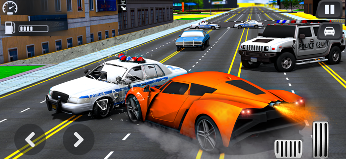 Police Chase Gangster Car Race