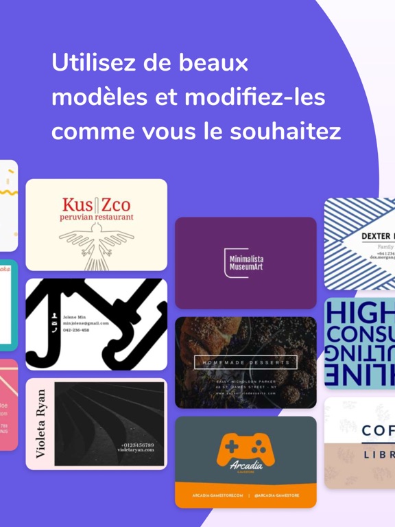 Screenshot #6 pour Concepteur de cartes de visite