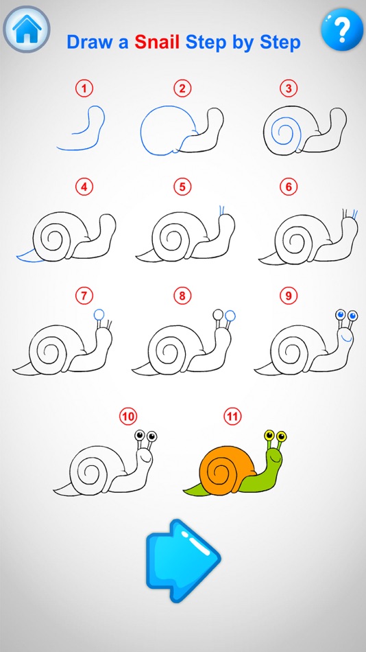 #4. Teach drawing step by step (iOS) Podle: wesam khaled alammouri