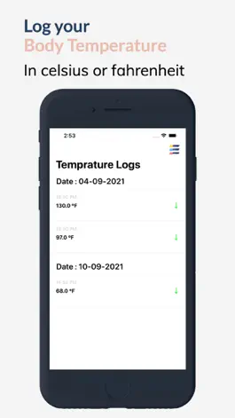 Game screenshot Body temperature log recorder mod apk
