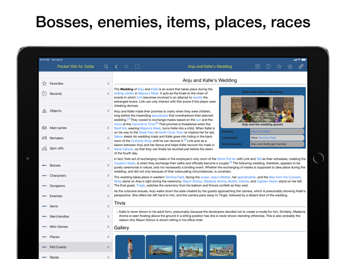 Pocket Wiki for Zelda