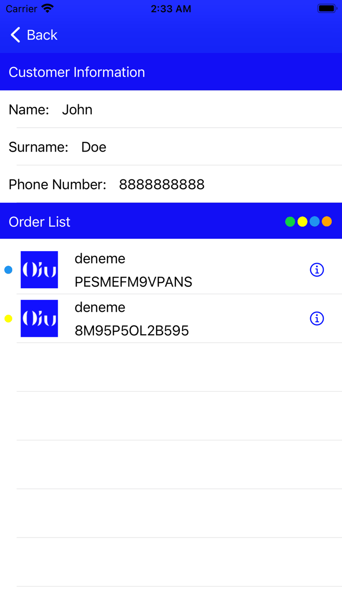 OjuandDorco Cargo Tracing App
