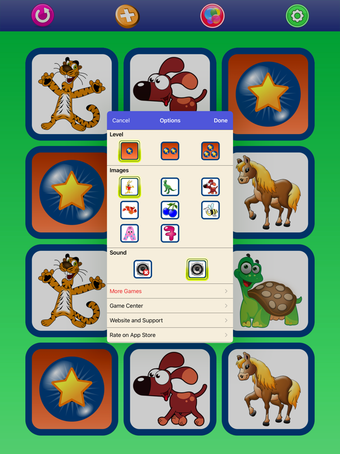 Memory Games with Animals