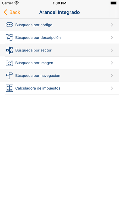 Aduana Móvil Screenshot