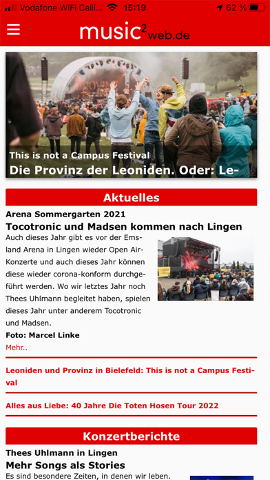 Music2Web.de Screenshot 1 - AppWisp.com