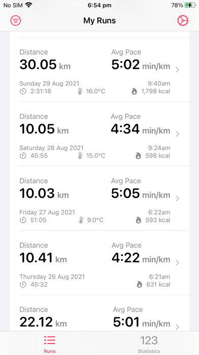 Screenshot #3 pour My Run Stats