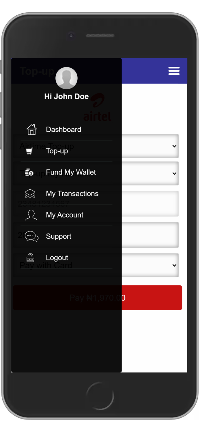 Mobile VTU - Airtime and Data