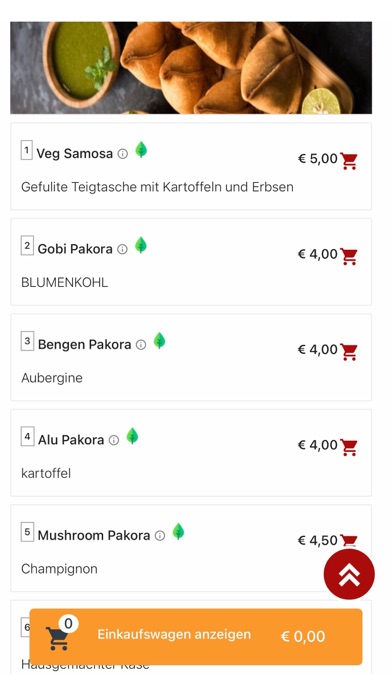 Rangoli Restaurant Pinneberg Screenshot