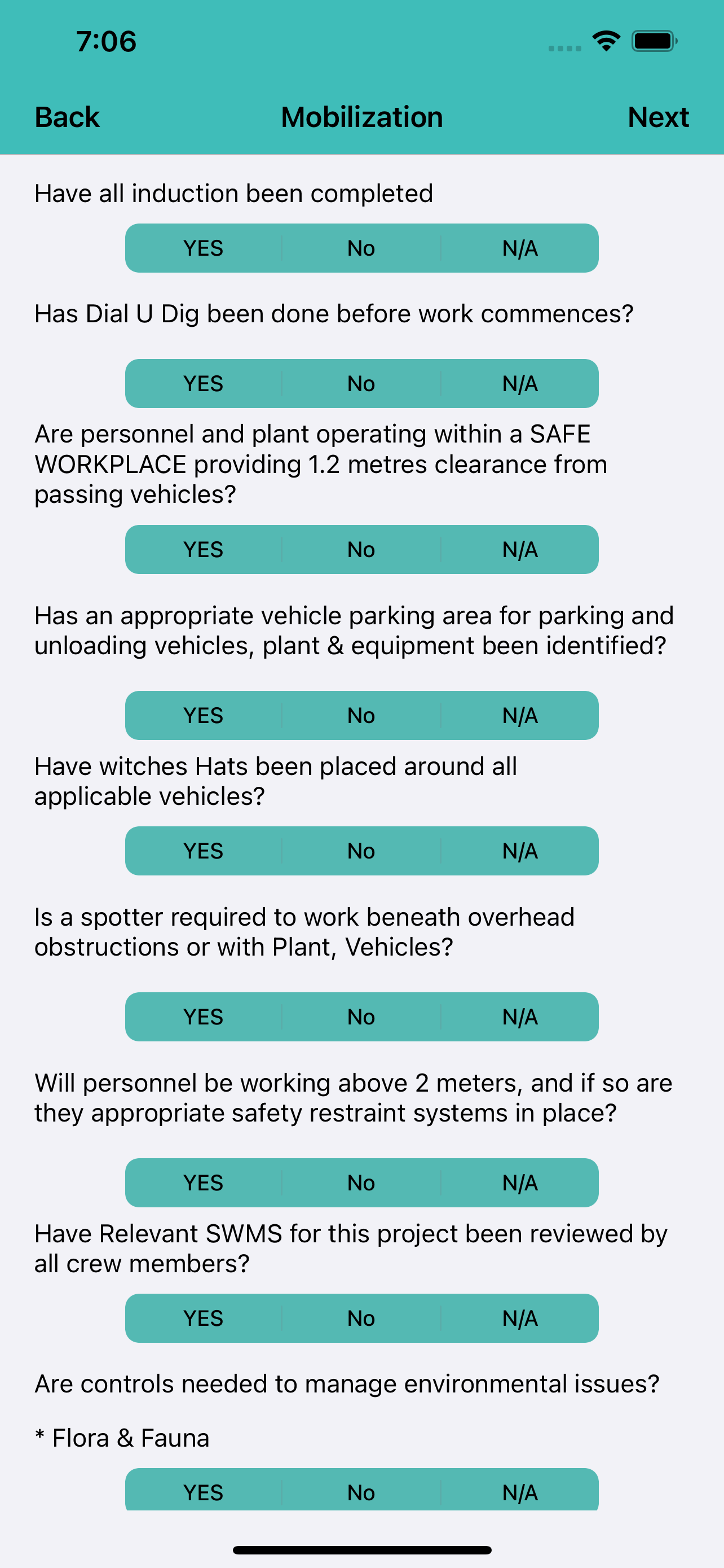 SITE RISK ASSESSMENT