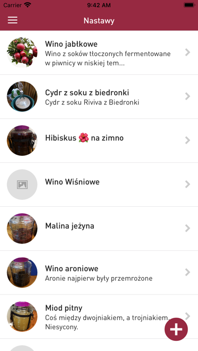 Wino domowe Screenshot