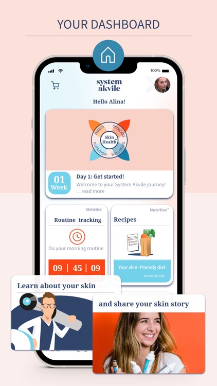 System Akvile skin health app
