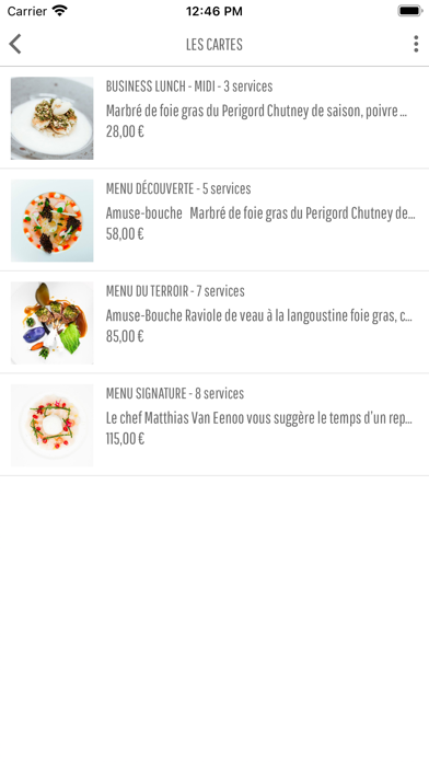 Brugmann Restaurant Screenshot