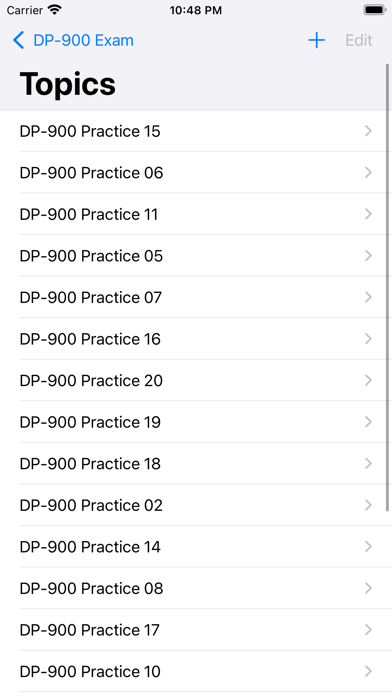 DP-900 Practice Exam Screenshot