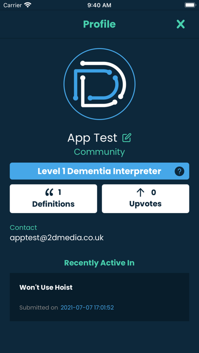 Dementia Dictionary Screenshot