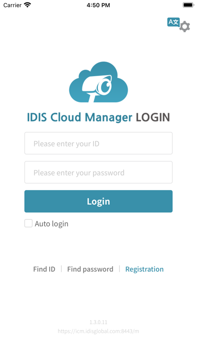 IDIS Cloud Manager Screenshot