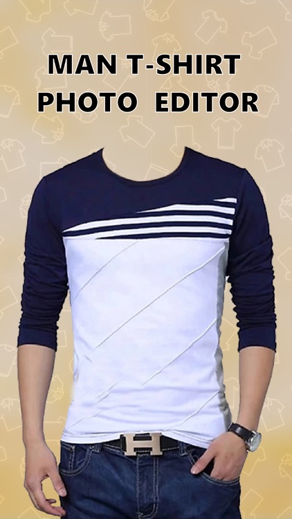 Man T-Shirt Photo Suit Montage