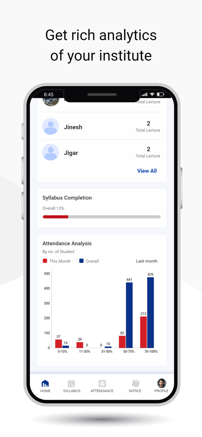 Teach Us App Faculty and Admin