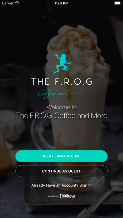 FROG Coffee Screenshot