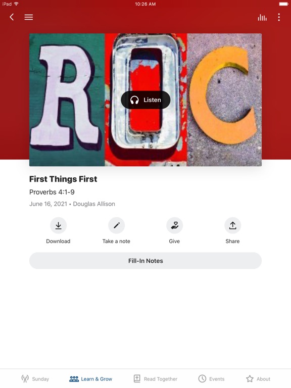 Bible Church of Little Rock iPad screenshot 3 - Education app