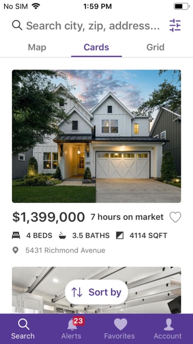 Pam Harrington Real Estate Screenshot